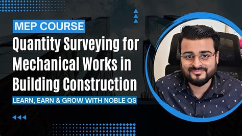 Mep Quantity Surveying Course With Planswift Promo By Noble Qs Youtube