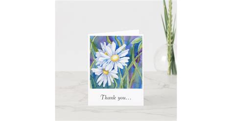 "White Daisies" Thank You Card | Zazzle