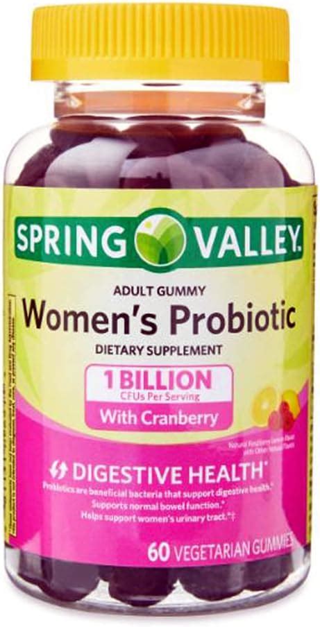 Spring Valley Womens Probiotic Vegetarian Gummy Supplement