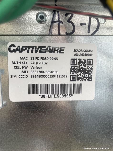 Used Captiveaire Direct Gas Fired Heated Make Up