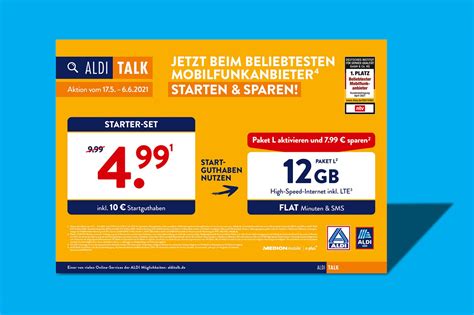 ALDI TALK Starter Set zum günstigen Aktionspreis