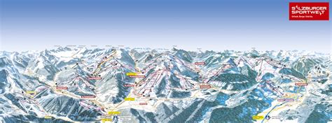 Pistenplan Flachau Wagrain Skilike