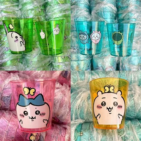 Japanese Cartoon Chiikawa Colourful Plastic Cup Chiikawa Hachiware U