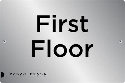 First Floor sign | Braille Signs