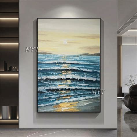 Nowoczesne Teksturowane P Tno Akrylowe Malarstwo Unframed Wall Art