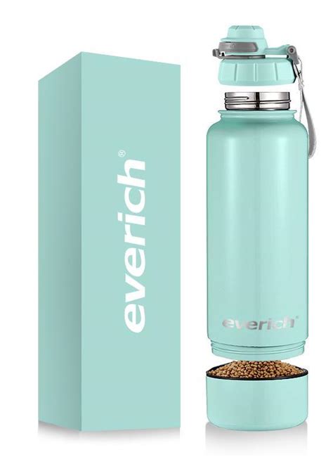 Everich Oz Wide Mouth Insulated Stainless Steel Vacuum Bottle Pets