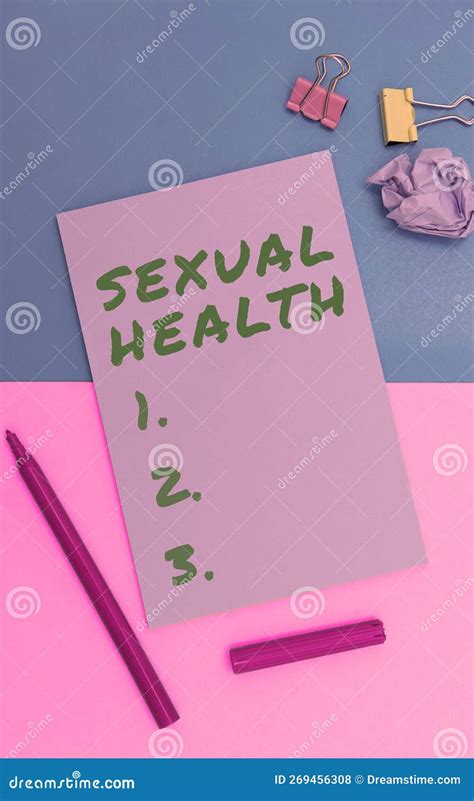 Text Sign Showing Sexual Health Business Approach Healthier Body