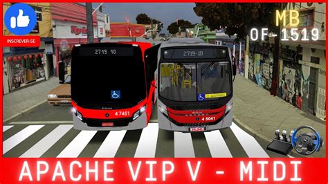 OMSI 2 VIP V MIDI MB OF 1519 Linha 2719 10 Ermelino Matarazzo X