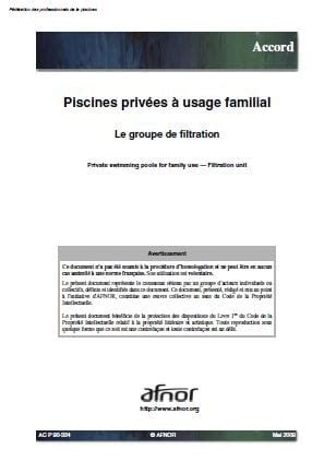 Filtration de piscine pour piscine enterrée ou hors sol