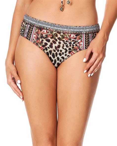 Camilla Printed Mid Rise Hipster Bikini Bottom Bergdorf Goodman