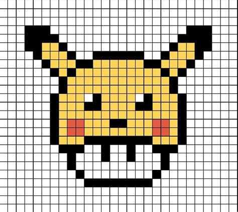 Pikachu Mushroom Pixel Art Dibujos En Cuadricula Dibujos F Ciles