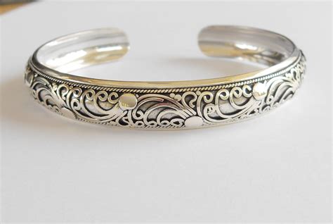 Balinese Bangle Sterling Silver Bracelet Silver 925 Bali