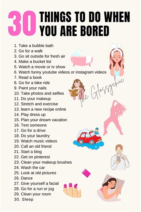 30 Things To Do When You Are Bored The Glossychic