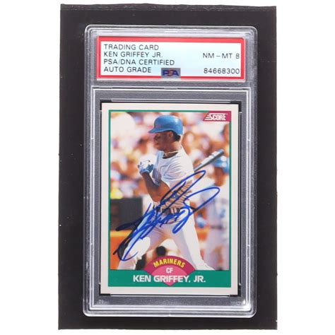 Ken Griffey Jr Signed Score Rookie Traded T Rc Psa