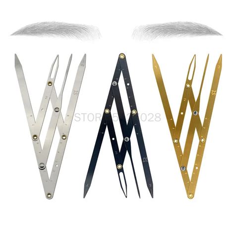 Pcs Stainless Steel Golden Ratio Ruler Calipers Eyebrow Microblading