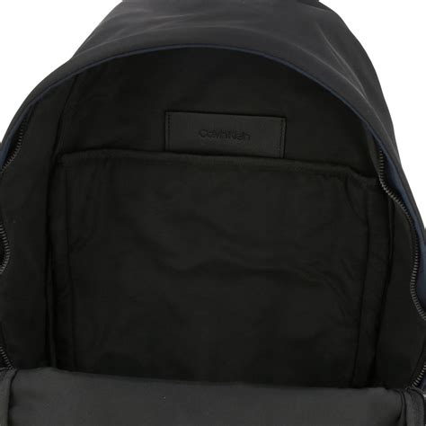 Calvin Klein Outlet Bags Men Backpack Calvin Klein Men Black Backpack Calvin Klein