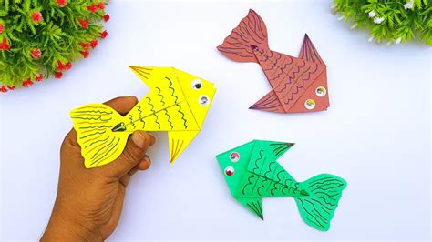 How To Make A Paper Fish Step By Step Origami Paper Craft Paper