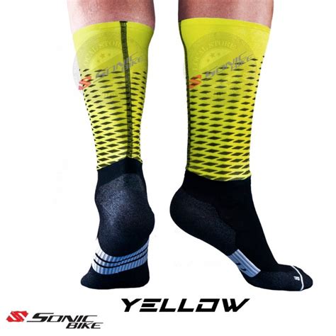 Ready Stock Aero Lycra Cycling Sock Lycra Sock V2