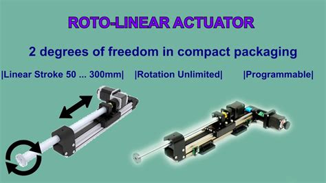 Linear And Rotary Motion In One Actuator Youtube