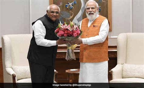 Gujarat Chief Minister Bhupendra Patel Meets Pm President In Delhi