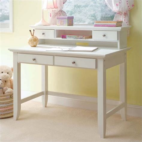 Student Desk And Hutch Set In White Finish 5530 162