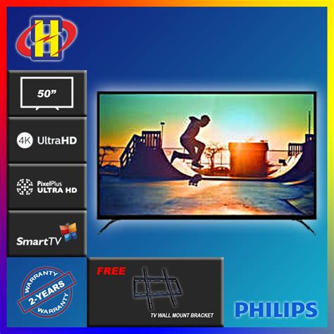 Philips 4k Ultra Slim Smart Led Tv 50put6002s 98 Shopee Malaysia