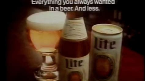 1977 1979 Miller Lite Beer Commercials Classic Lite Beer Beer