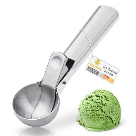 YasTant Stainless Steel Ice Cream Scoop With Trigger Premium Ice Cream