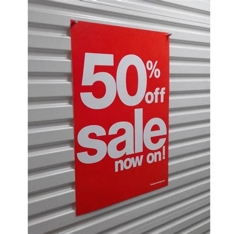 50 Off Sale Sign Posters 4 Pack