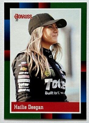 Hailie Deegan Panini Donruss Racing Am Racing Nascar Ebay