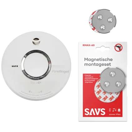 FireAngel ST 622 Rookmelder Magnetische Montageset 10 Jaar Batterij