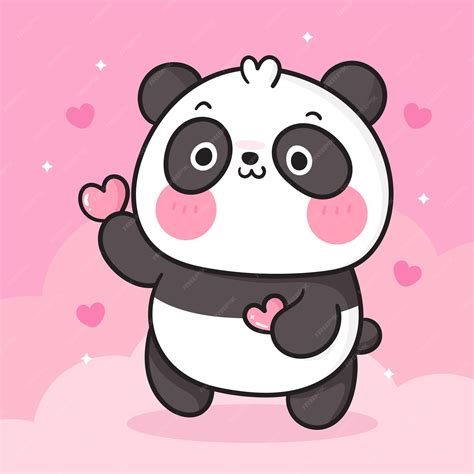 Urso Panda Desenho Fofo - 6