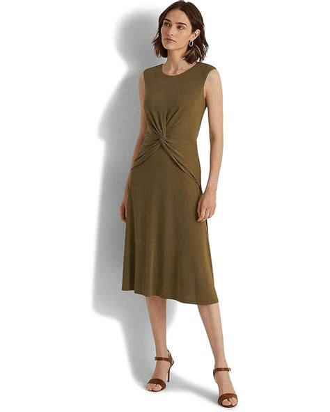 Lauren Ralph Lauren Twist Front Jersey Dress 6pm