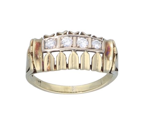 Diamant Ring Gold Brillanten Ca Ct Wesselton Si