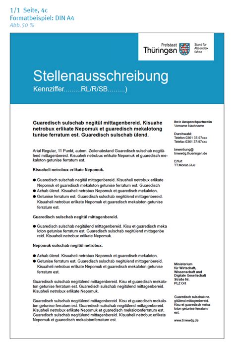 Stellenausschreibung Markenwelt