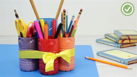 3 Ways to Make a Pencil Holder from a Water Bottle - wikiHow