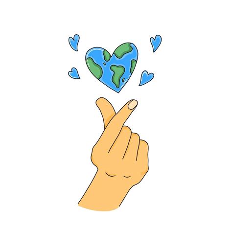 Happy Earth Day Vector Illustration Save The Planet Clean And Healthy