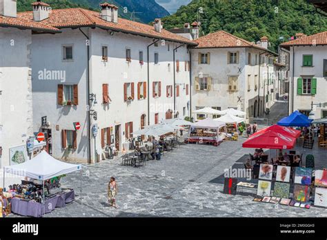 Historical Centre Venzone Italy Stock Photo Alamy