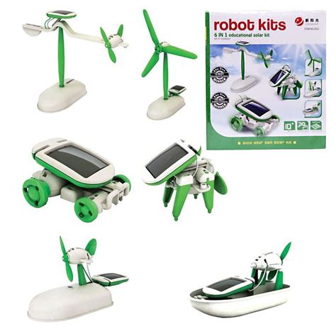 Kit Montagem De Robo Solar Em Robotica Iniciante Educacional Carro