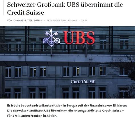 Bankenkrise Credit Suisse So Reagiert Das Ausland Nau Ch