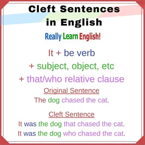 Cleft Sentences In Passive Exercises