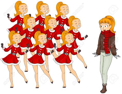 Nine Ladies Dancing Clipart 19 Free Cliparts Download Images On