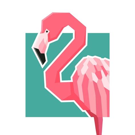 Premium Vector Hand Drawn Flamingo Cartoon Clipart Vector Illustration