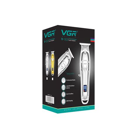 VGR V 063 Professional Rechargeable Cordless Zero Gapped Gold Trimmer