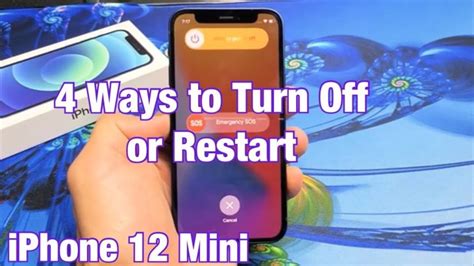 iPhone 12 Mini comment éteindre allumer et redémarrer 4 façons