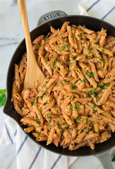 Healthy Penne Alla Vodka With Chicken