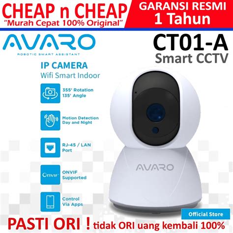 Jual Avaro CT01 A Smart CCTV 2MP Indoor Rotate IP Camera Wifi Shopee