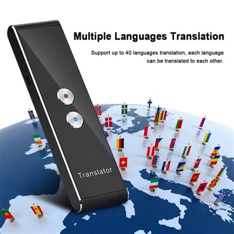 Portable Smart Voice Translator Language Translation Two Way Real