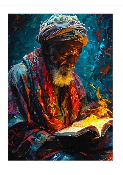 Tablomega Kitap Okuyan Yaşlı Adam Art Mdf Tablo 35cm X50cm Fiyatı