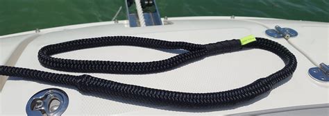 Dock Line With Integrated Shock Absorber Shockline Boat Snubber